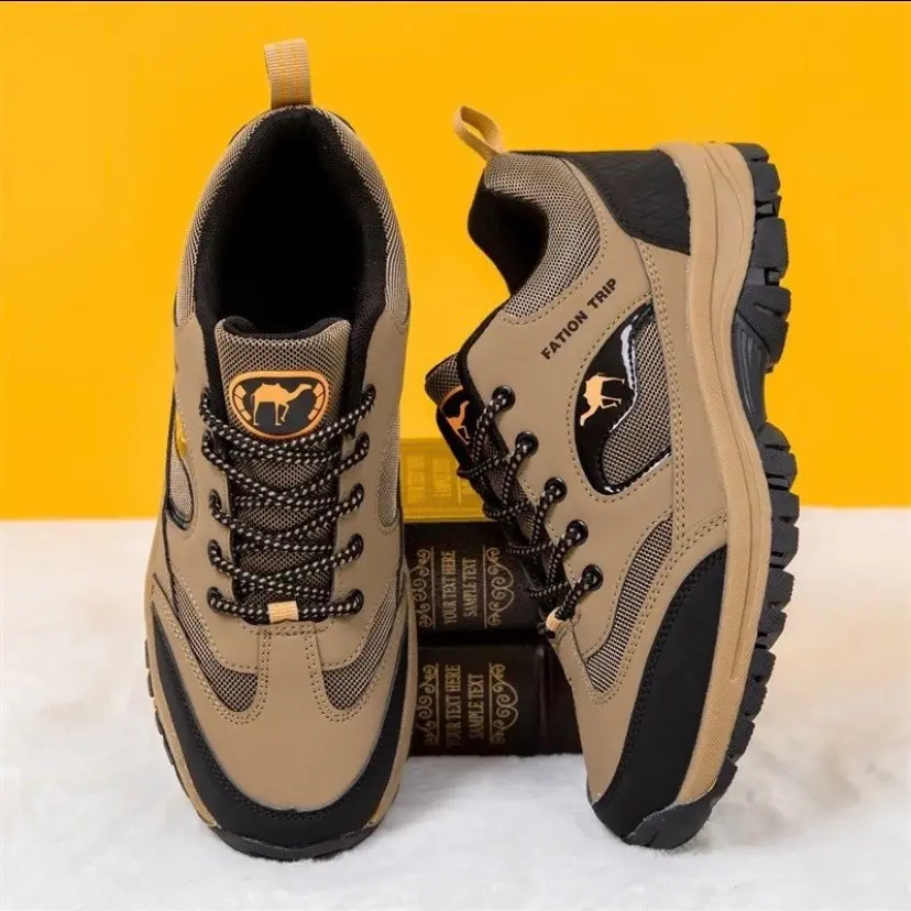 ￼Sepatu Sneakers Pria  Sport Shoes Pria Motif Camel