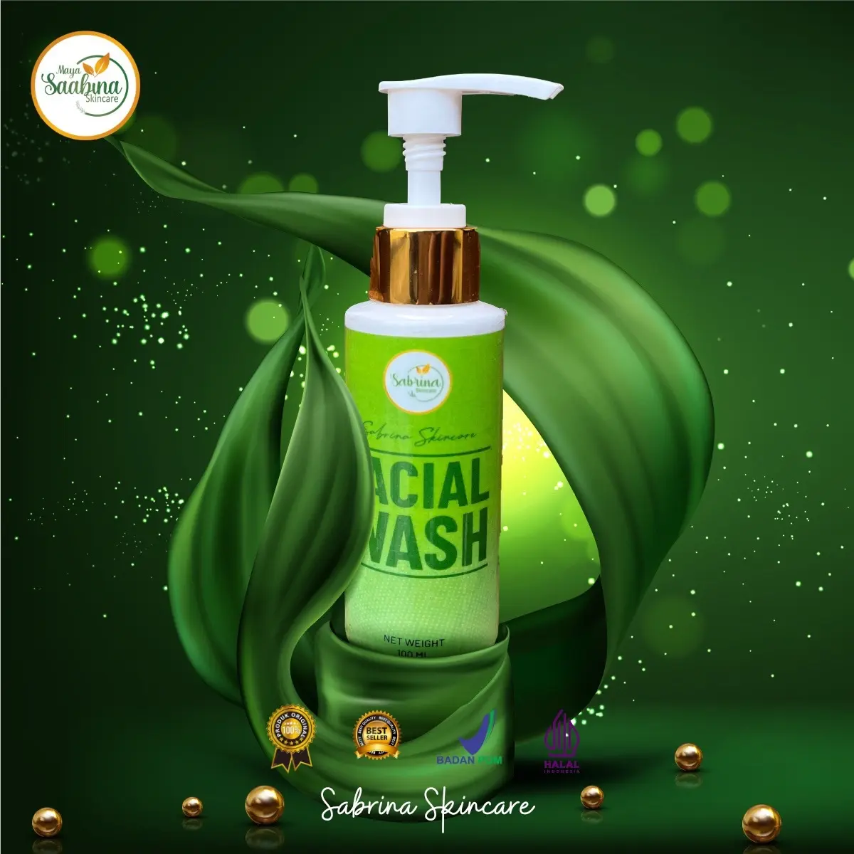 FACIAL WASH BY SABRINA SKINCARE MENGATASI JERAWAT,PORI-PORI BESAR DAN ANTI AGING Semua Jenis Kulit Semua Jenis Kulit Semua Jenis Kulit Semua Jenis Kulit