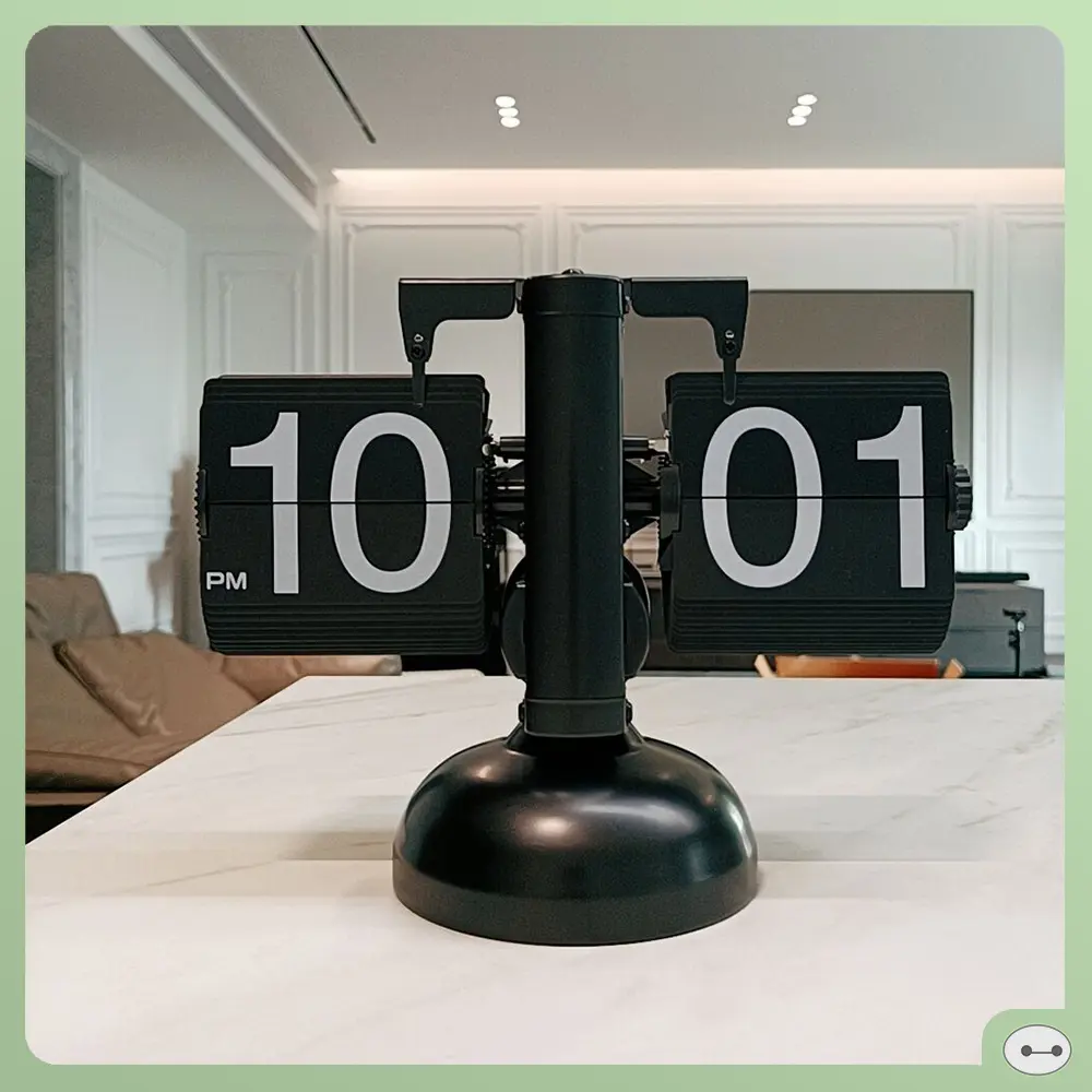 ĐỒNG HỒ LẬT RETRO FLIP CLOCK KHUNG KIM LOẠI CHẤT LƯỢNG CAO
