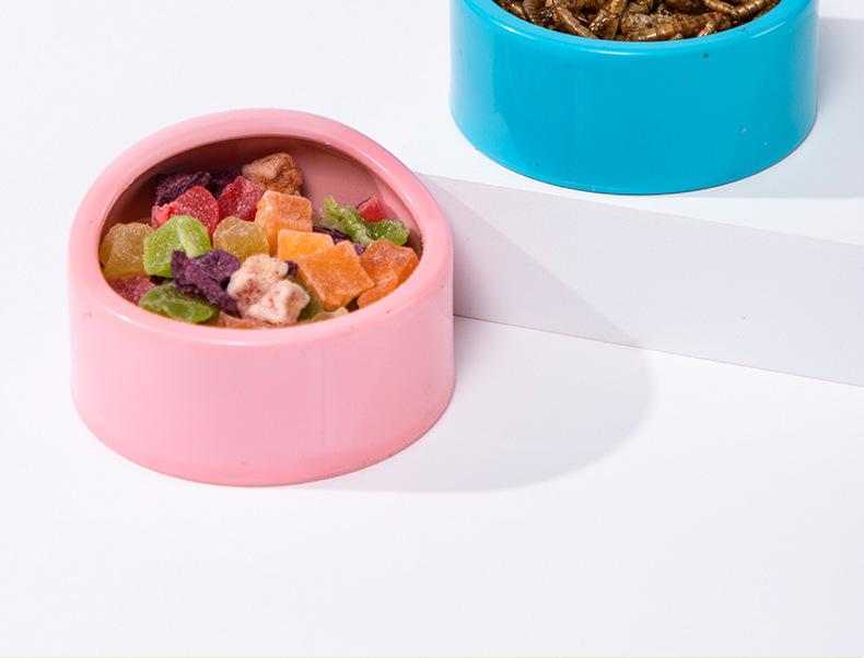 Product Introduction of Chậu Đựng Thức Ăn Cho Chuột Hamster, Hình Tròn, Làm Bằng Nhựa, Chống Rơi, Thích Hợp Cho Chuột Hamster Djungarian Và Hamster Màu Pastel, Thiết Kế Miệng Nghiêng, Bát Cho Thú Cưng, Dụng Cụ Cho Ăn 6