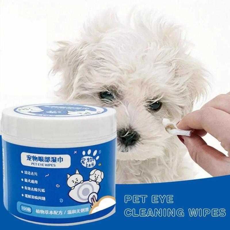 Product Introduction of justzzs Convenient No Irritation Pet Eye Wipes Eyes Tear Stain Remover Ear Cleaning Wipes Pet Wipes Pet Cleaning Paper Towels Cats And Dogs Universal 18