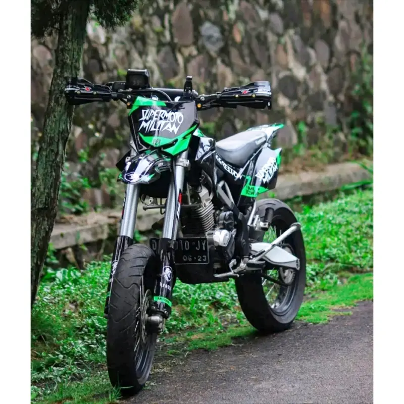 Spakbor depan rmz 450 dan Papan nomor rmz 450 set Supermoto Crf 150 l Klx bf Dtracker new 2