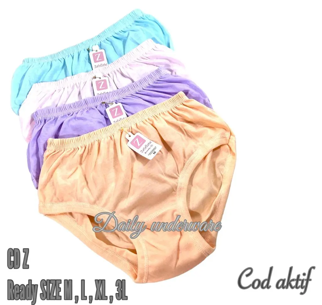 ISI 6 , cd mami katun model serut, size M - 3L Dewasa Karet Wanita Cewek