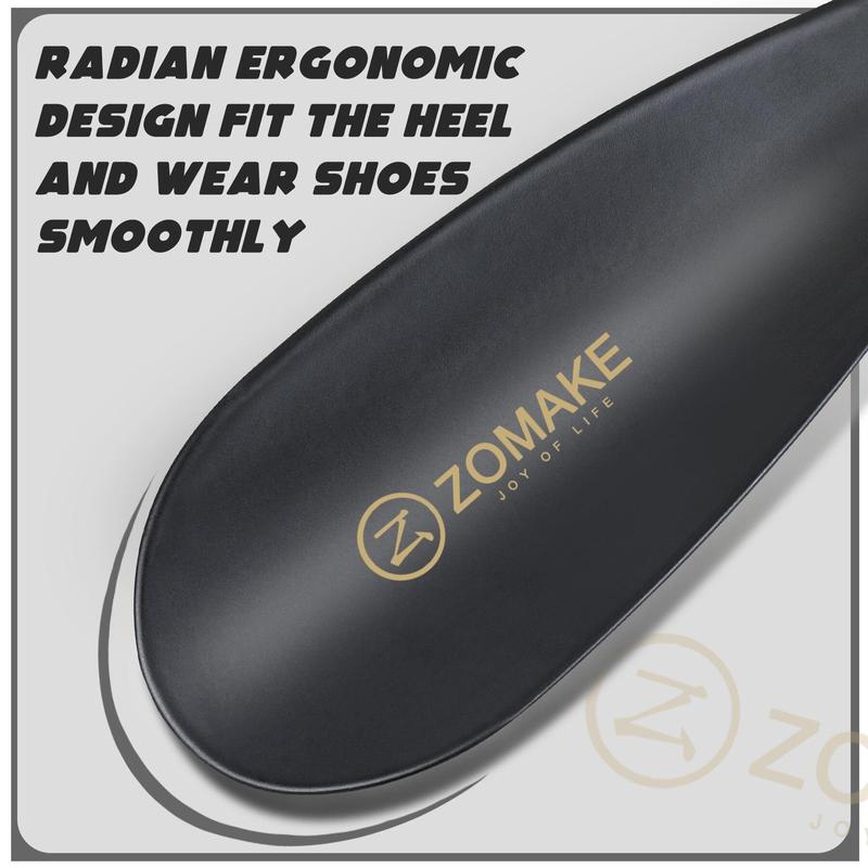 Product Introduction of Metal Shoe Horn Helper Small Shoe Horn  With Hole 7.5Inch Wear Shoe Helper Easy Carry Aid Tool Shoe Accessories 2