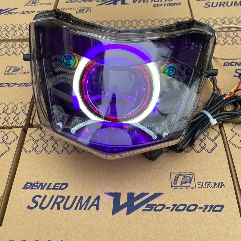 Đèn suruma lên bi cầu 3.0 E11+ M10 V4 Light đổi màu qua app cho wave 50 100 110cc