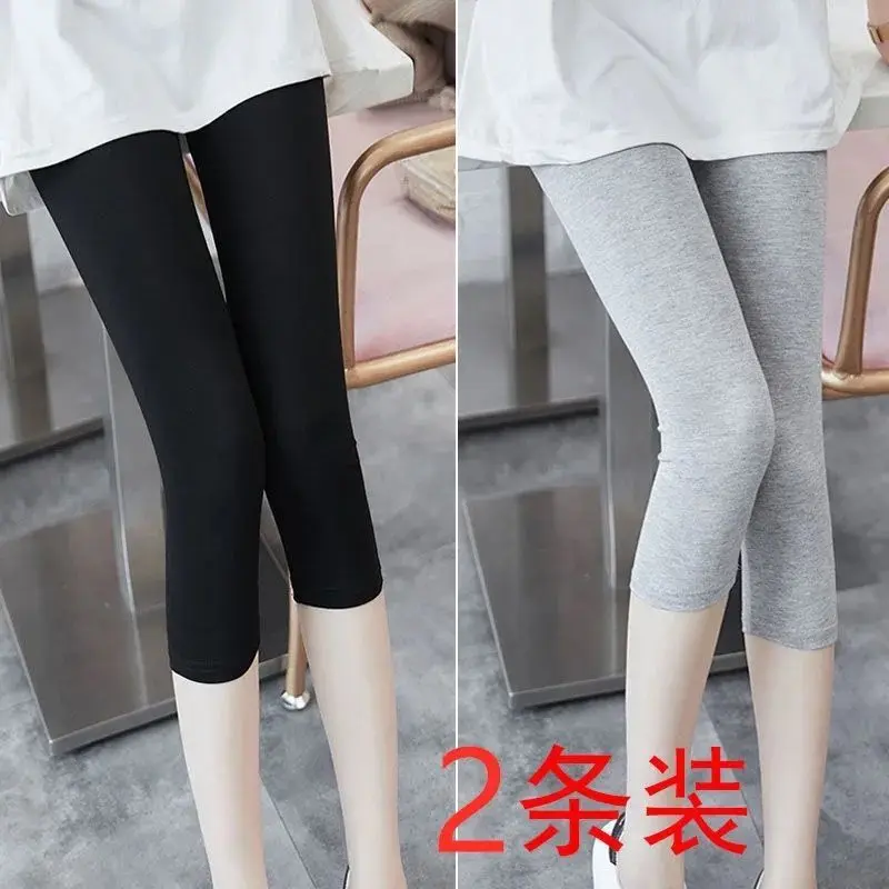 7/8 Length Leggings for Women, Latest Yoga Pants, Slimming Sports Mid-Length Pants, Summer Thin Plus Size Outer Wear Leggings for Women