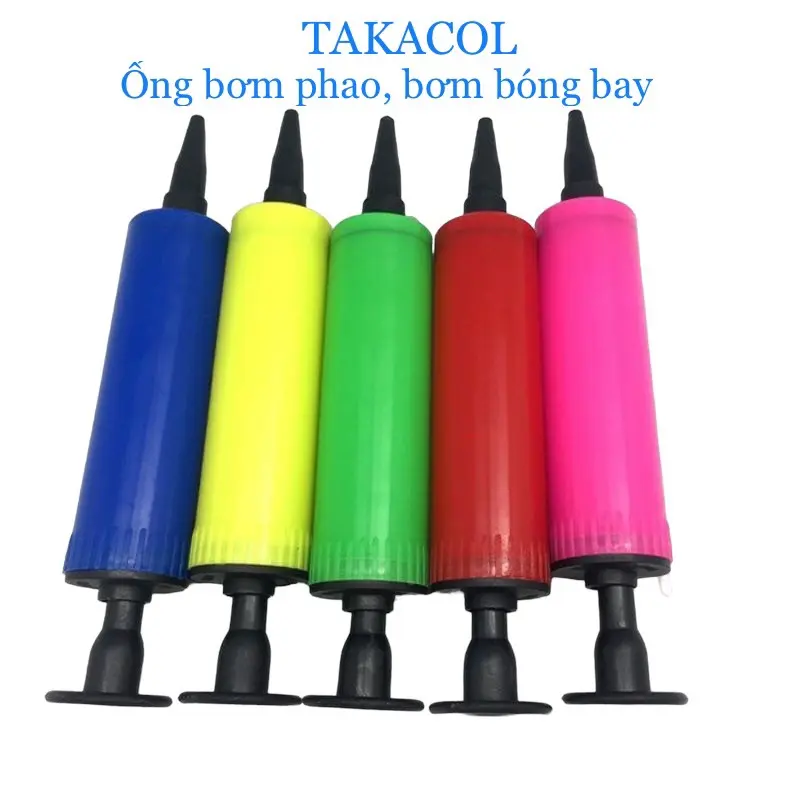 TAKACOL Bơm phao, bơm bong bóng bằng tay, bé sử dụng bơm cầm tay nhỏ gọn và khéo léo. 0