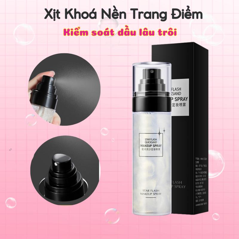 Xịt khoá nền khoá lớp trang điểm dưỡng ẩm bắt sáng
