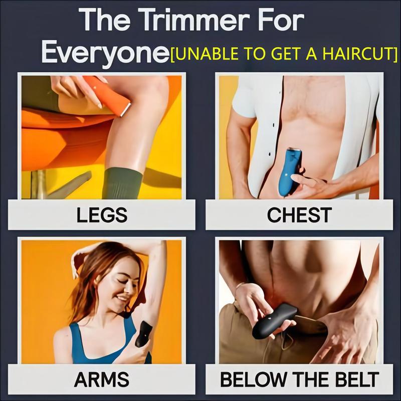 Portable USB Electric Body Hair Trimmer, 1 Set Multifunctional Rechargeable Hair Clipper Kit, Comfort Waterproof Body Hair Trimmer with Low Noise, Hair Accessories, Durable Summer Gift 1