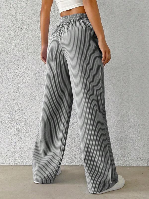 Women's Striped Print Pants, Casual Comfy Trousers for Daily Wear, Ladies Bottoms for All Seasons 5