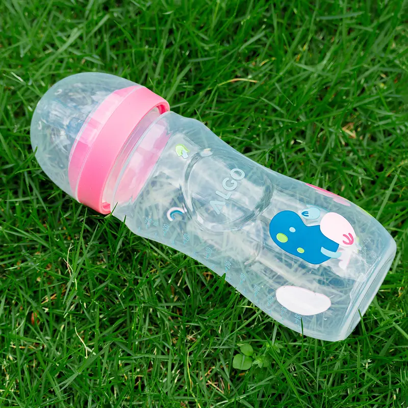 Bình Sữa Trẻ Em Bé Polyethylene Alamiah, Cho Trẻ Sơ Sinh, Bình Cho Con Bú, Có Núm Vú Silicon, Không Chứa BPA, Có Kích Thước 260ml Và 330ml, Có Sẵn Trong Phụ Kiện Bình Sữa Trẻ Em 2