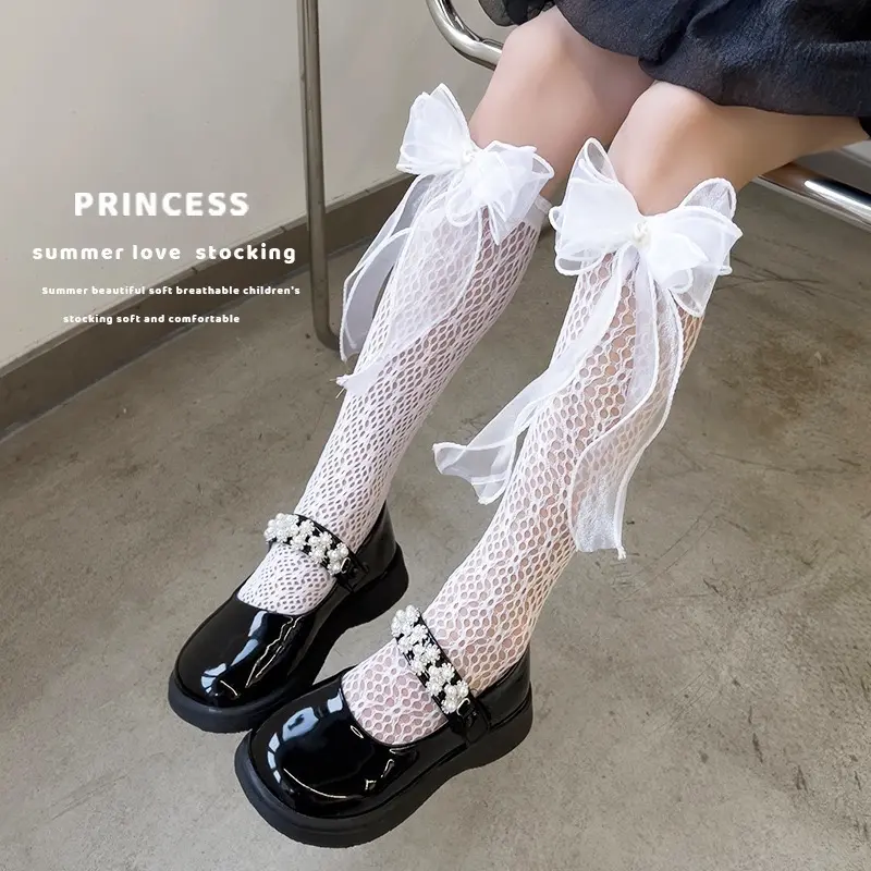 FeelMe KK-142 Kaos Kaki Pita tutu Princess | big bow socks | Ribbon socks Lace Import Premium | Kaos kaki pita tutu 2