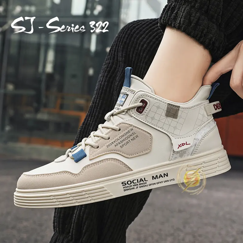JPRO GANTENG Sepatu Sneakers Boots Fashion Pria Round Toe Pergelangan Kaki Kualitas Import Premium -322 6