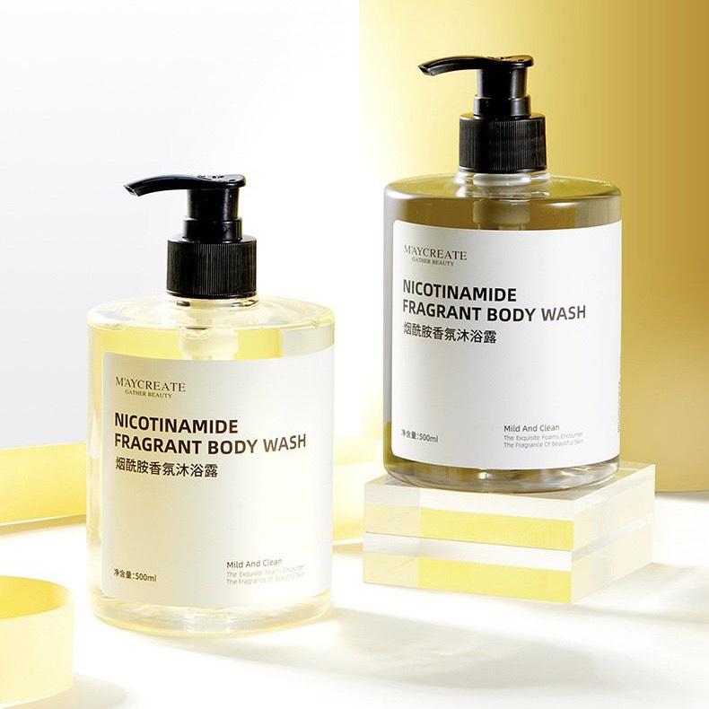 Combo Sữa Tắm & Body Lotion MAYCREATE Hương Nước Hoa Dài Lâu, Chiết Xuẩt Lành Tính Bảo Vệ Làn Da Dưỡng Body Dưỡng Da Body Cạo Râu
