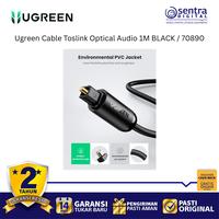 Gambar Ugreen 70890 Toslink Digital Audio Cable 1M Fiber Optic Black for TV Amplifier Soundbar Clear Sound dari Sentra Digital Kota Surabaya 5 Tokopedia