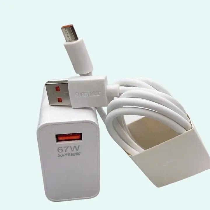 Bộ sạc nhanh super woc oooop 67w USB to TyC cho reno2, reno3, reno8 - Phụ kiện Phone 0