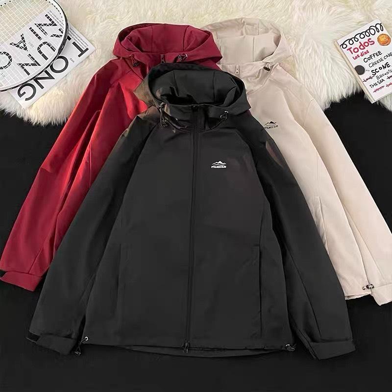 Áo khoác gió 2 lớp - Áo khoác dù nam nữ from rộng khoá 2 đầu chất liệu vải gió tráng bạc Top Jacket Đen