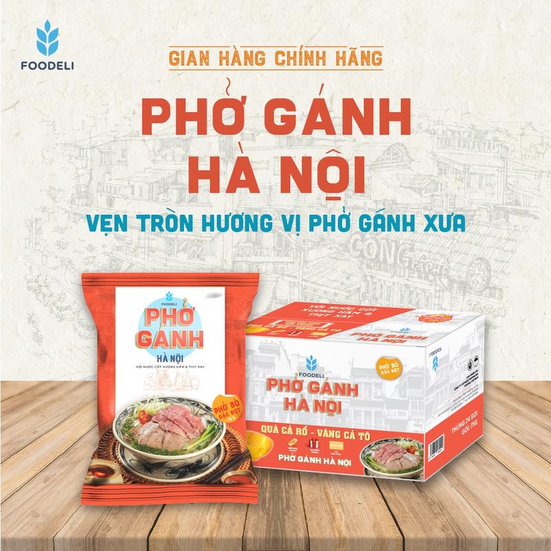 Phở Gánh Hà Nội ăn liền (Thùng 24 gói x75Gr) Miến Sen Food