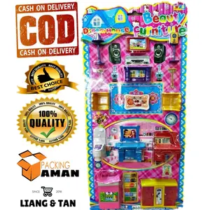 PROMO WJS109 Mainan Anak Perempuan Beauty Furniture Furnitur Cantik Lemari Lemarian Sofa Set Lengkap