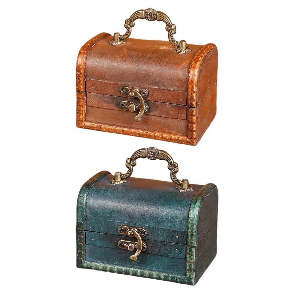 Antique Treasure Chest Box Piggy Bank with Lock Money Box for kids