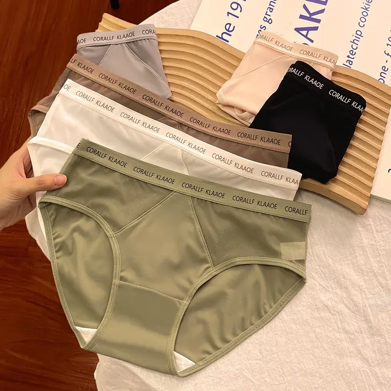 Set 3, set 5 quần lót nữ su kết hợp lưới cạp chữ thông hơi thoáng mát tạo vẻ gợi cảm 248 Women đồ lót nữ