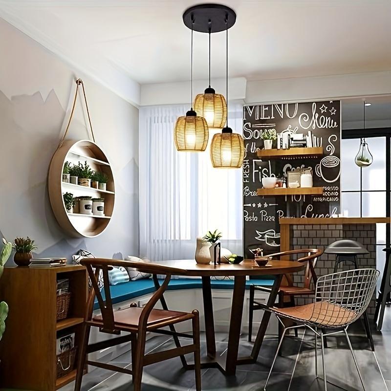 Product Introduction of Rattan Light Shade, E26 Lampshade for Chandeliers, Desk Lamps, Wall Lamps, Vintage Small Light Bulb Cover, Decorative Light Bulb Cover for Home Decor 15