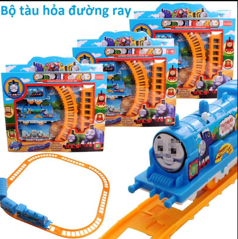 Đồ chơi đường ray tàu hỏa xe lửa tự động chạy pin Toy Ô Tô