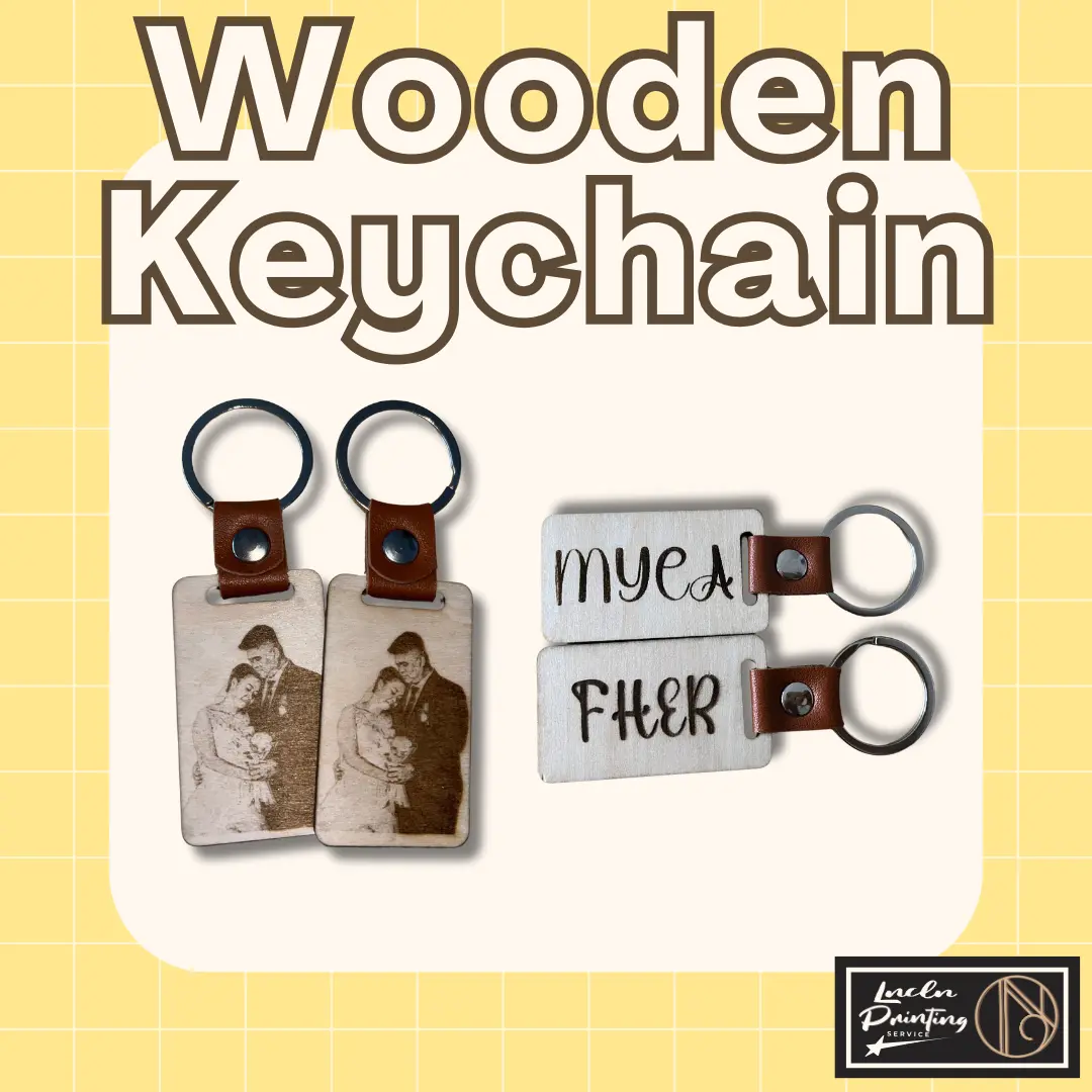 Personalized Wooden Keychain/Keyholder (Laser Engraved)