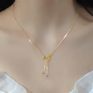 KL14 -- Kalung Tape Gracia Fashion Korean Model Simpel Dan Elegant Anti Karat