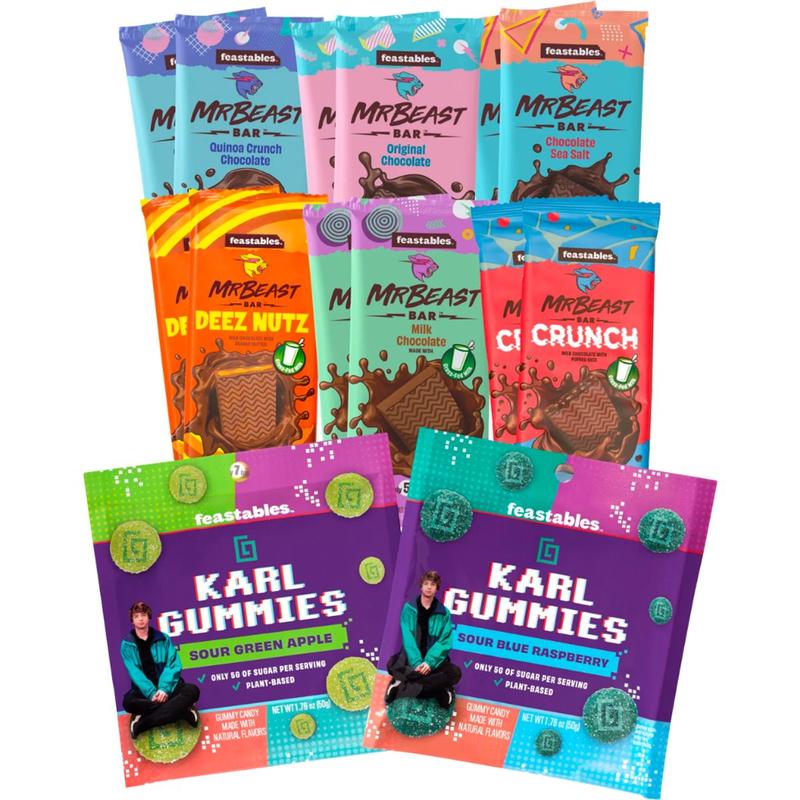 Kẹo Socola Mỹ bản giới hạn Mr. Beast thanh 60gr Mrbeast bay Air Sô Cô La Snack Ăn Vặt