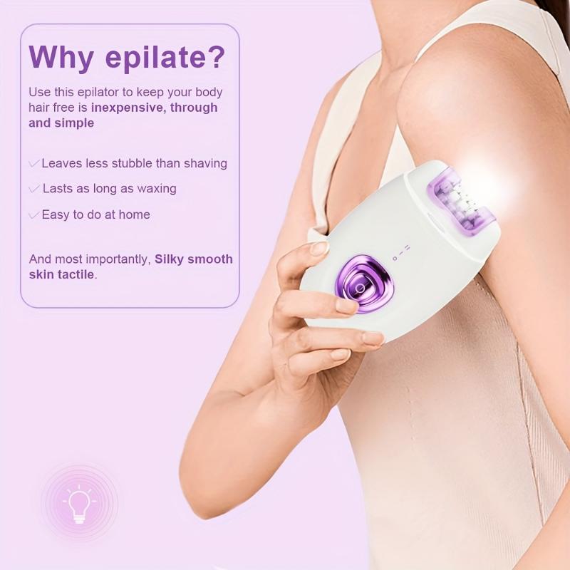 Product Introduction of Factory Stock Lots Low-cost 6in1 Hair Removal Sets For Arms, Legs, Underarms & Bikini-Area | Two Speed, Essential Compact Hair Removal Epilator For Women 11