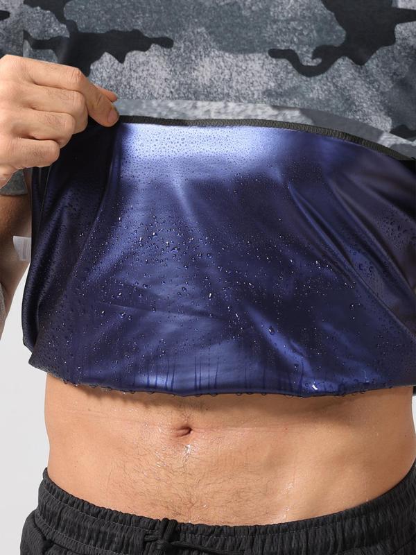 Men's Round Neck Sweatproof Shapewear Tee, Breathable Comfortable Short Sleeve T-Shirt, Shaper for Men, Underwear for All Seasons 8