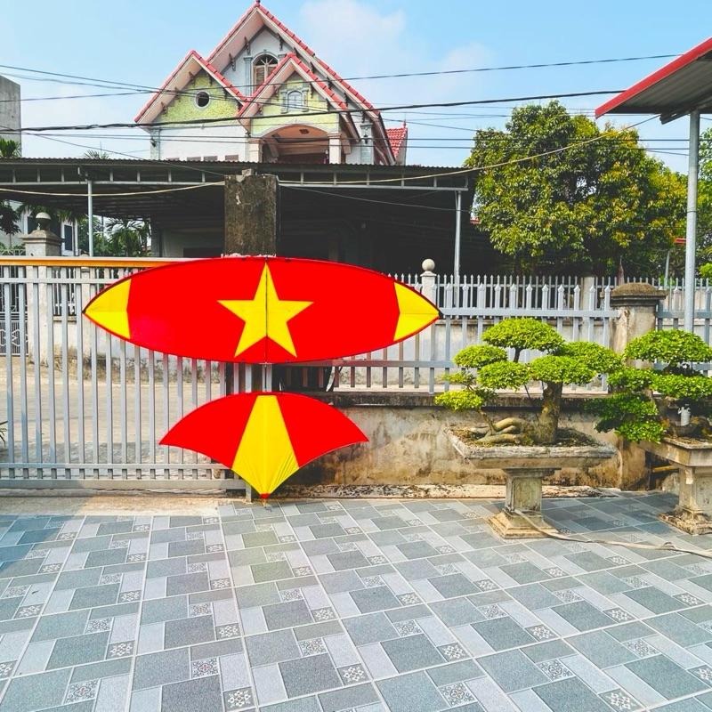 Diều Sáo Lắp Ghép Full Cacbon 1m70 2m 2m5 Khung Nan Cacbon Áo In Hình - Nhiều Kích Cỡ