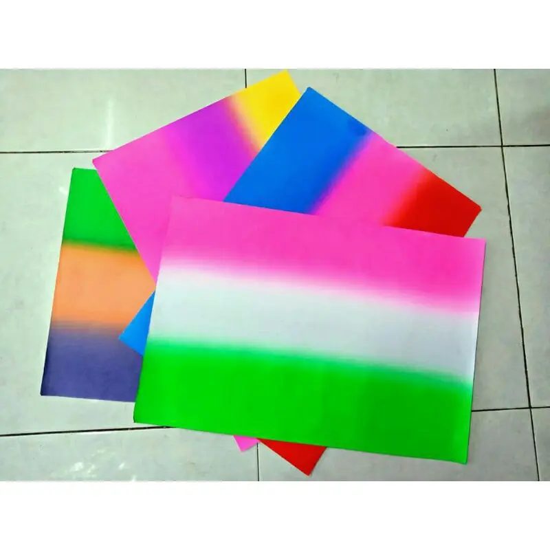 1 Roll Kertas Asturo Pelangi Gradasi Isi 10 Lembar Kertas Kerajinan 40×60cm Paper  Stationery 3