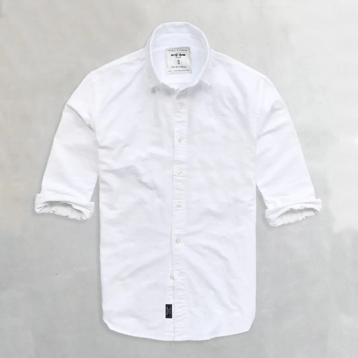 Áo sơ mi nam tay dài không túi vải oxford denim cao cấp Nexx&Dee SM03