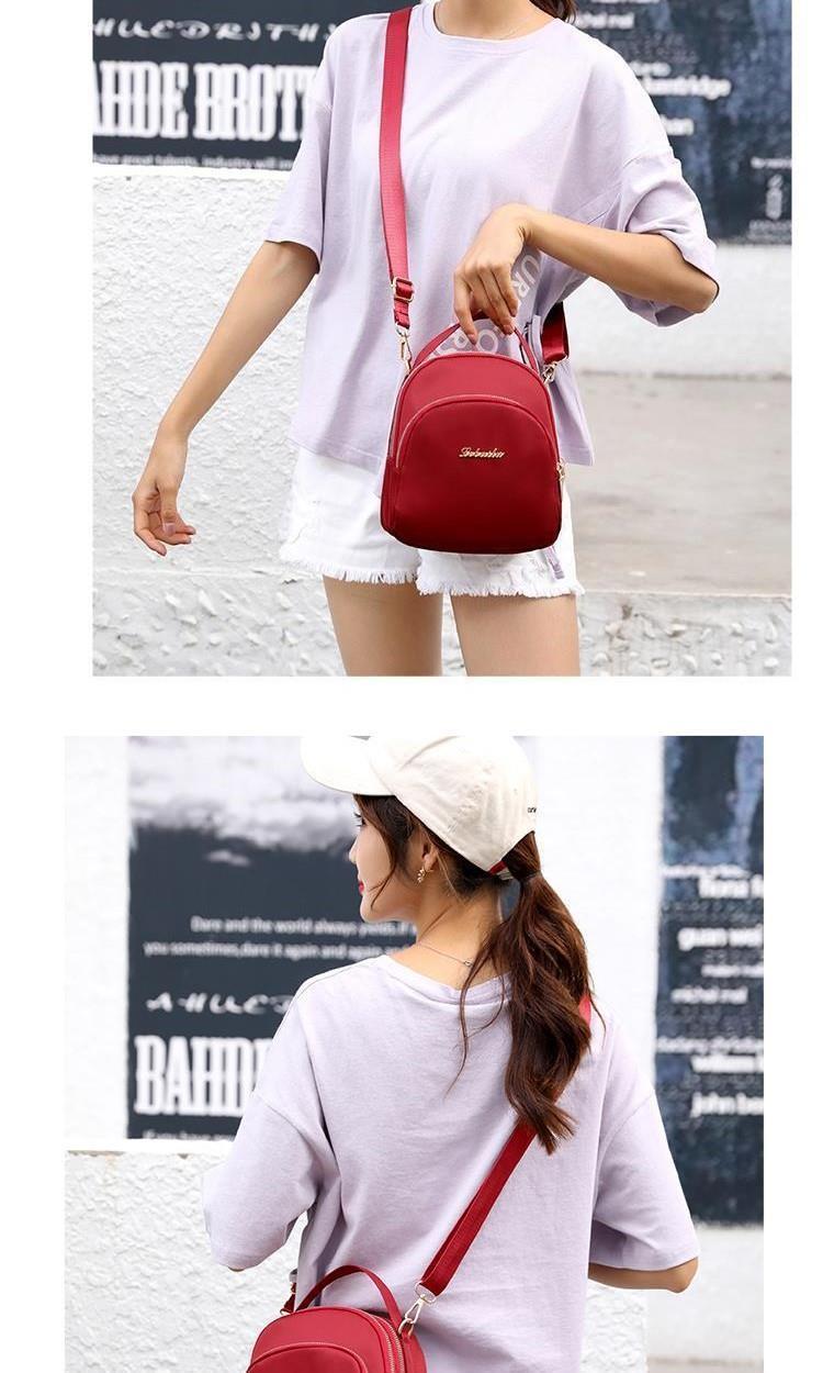 Product Introduction of Ba Lô Mini, Túi Nữ, Túi Đeo Vai Thời Trang, túi Messenger Túi Xách, Túi Đựng Điện Thoại Di Động Vải Nylon Chống Thấm Nước, Túi Xác Ướp 8