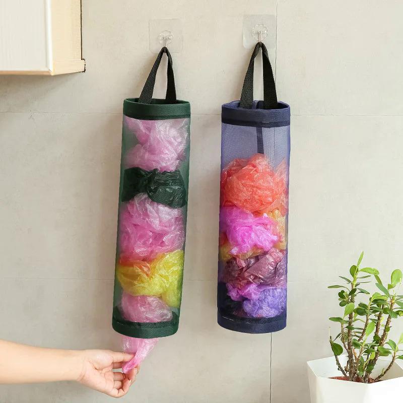 Product Introduction of Hanging Garbage Bag Storage Bag Kitchen Dispenser Garbage Wall Mounted Grocery Holder Home Organizers Storage Accessories 4