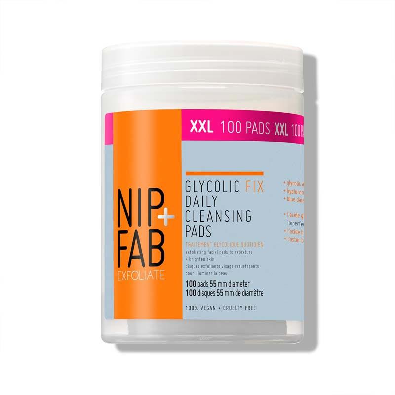 NIP+FAB Glycolic Fix Daily Cleansing Pads XXL 100ml 0