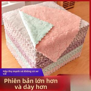 [2025 HOT] Khăn Lau Đa Năng 2 Mặt Thần Kỳ - Mặt Lông Cừu Hút Dầu 5 Giây + Mặt Microfiber Lau Khô Tức Thì | Chống Dính Dầu 100% | Tặng Kẹp Treo Bếp Thông Minh
