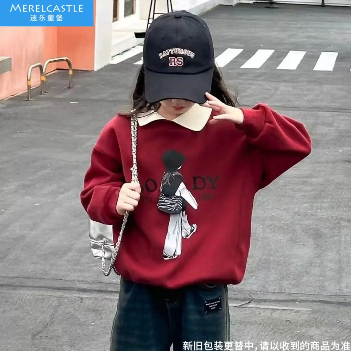 Hợp Xu hướng Và Thường Ngày, Áo Len Bé Gái, Màu Đỏ, Thích Hợp Cho Mùa Xuân Và Mùa Thu, Ve Áo, Thời Trang, Thích Hợp Cho Trẻ Em Lớn, Hàng Mới Về, Được Khuyến Nghị Bởi Tài Năng, Quần Áo Trẻ Em