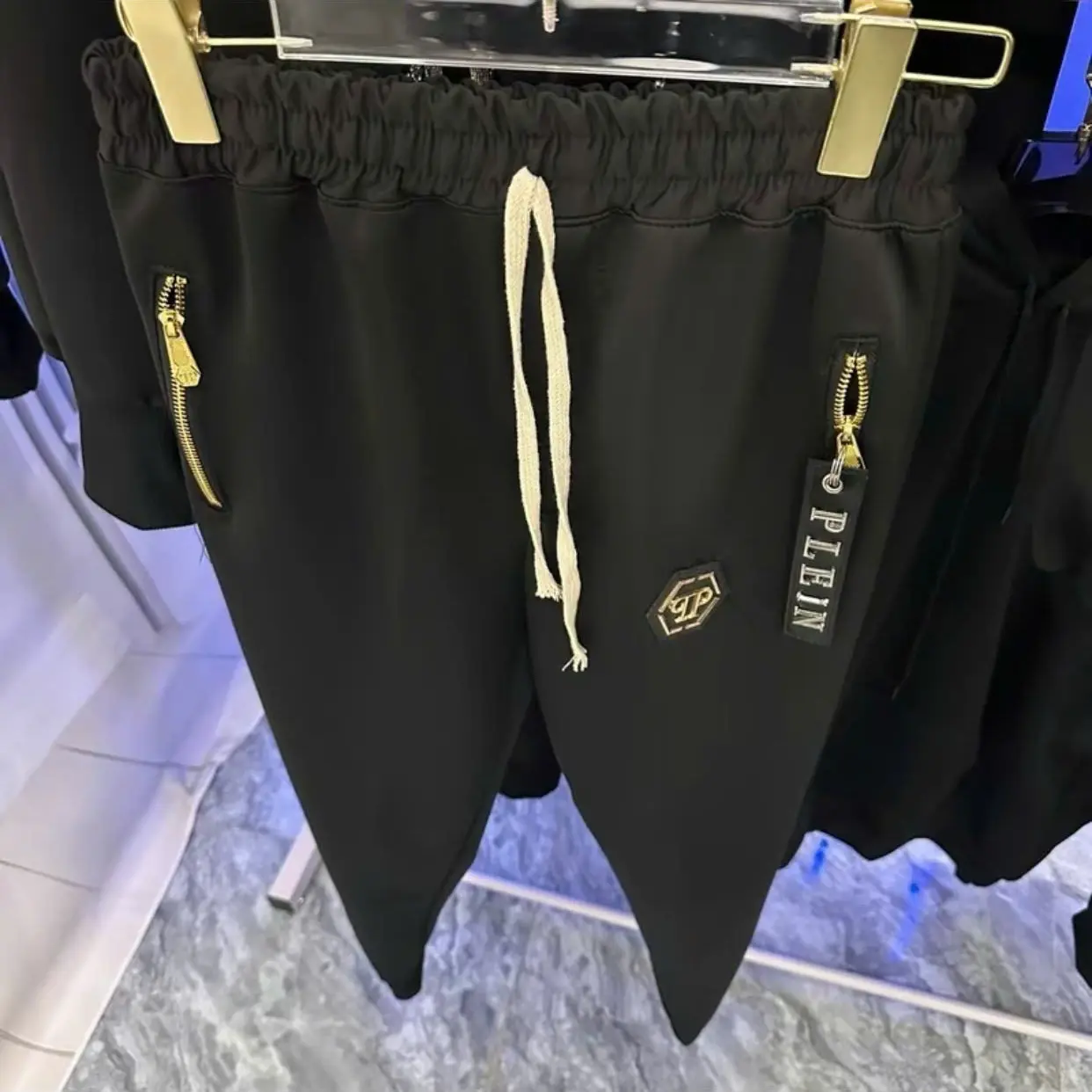 Quần <qp> Philipp Plein Trơn khóa qp Qc hot Dài Siêu Cấp