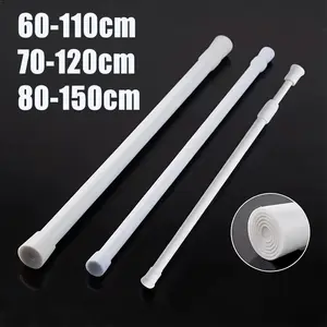 Tiang Portable Fleksibel Multifungsi: Gorden, Bendera & Kamar Mandi (Ukuran 60-110cm/70-120cm/80-150cm)