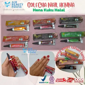 Promo - GOLECHA NAIL HENNA TUBE PASTE / HENNA KUKU GOLECHA / HENNA KUKU INSTAN SIAP PAKAI / HENNA KUKU HALAL MUSLIMAH SAH UNTUK SHALAT - Sedia Hena tangan kekinian terbaru hena pengantin hena instan awet tahan lama murah diskon viral 2023