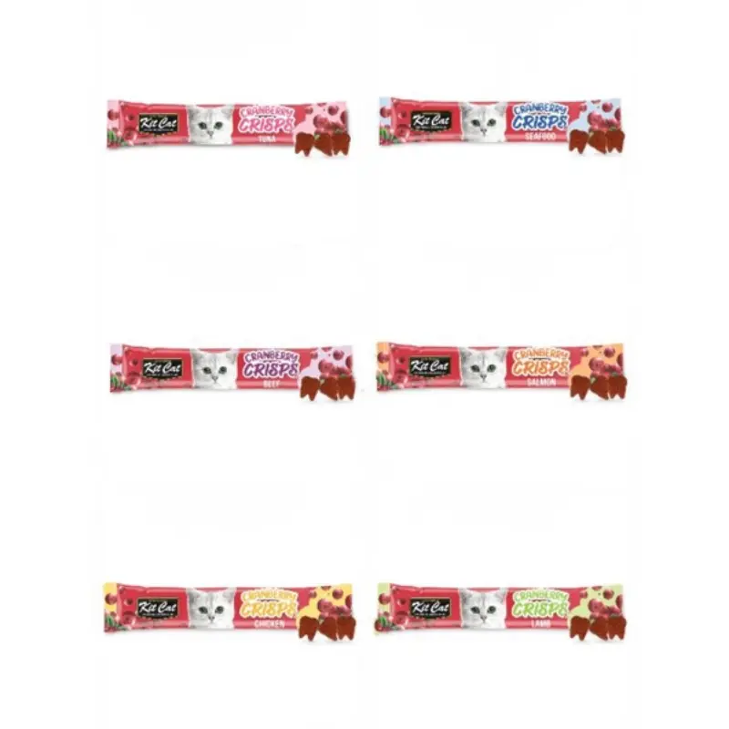 High Quality KIT CAT CRANBERRY CRIPS CAT TREATS FOR CATS 20G (6 FLAVOURS)
