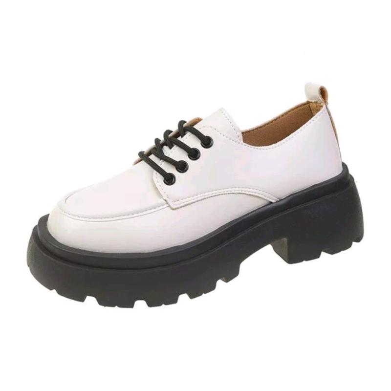 Giày Oxford bốt đốc nữ Ulzzang đế nâu 5cm trẻ trung năng động Shoes CHEMSTORE 6