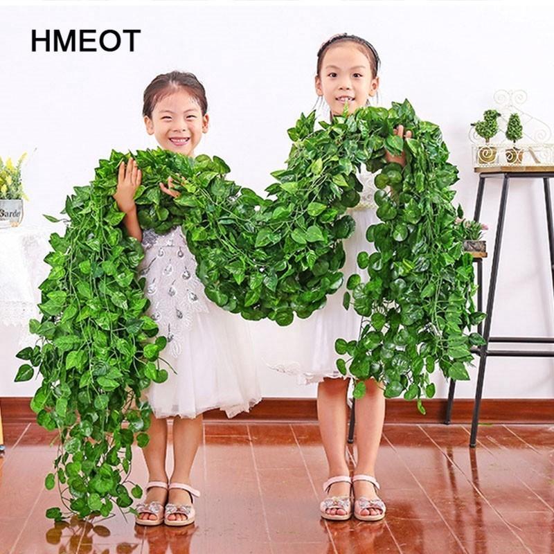 1M Lá to bó hoa giả trang trí lá cây dây leo trang trí đám cưới trang trí phòng…