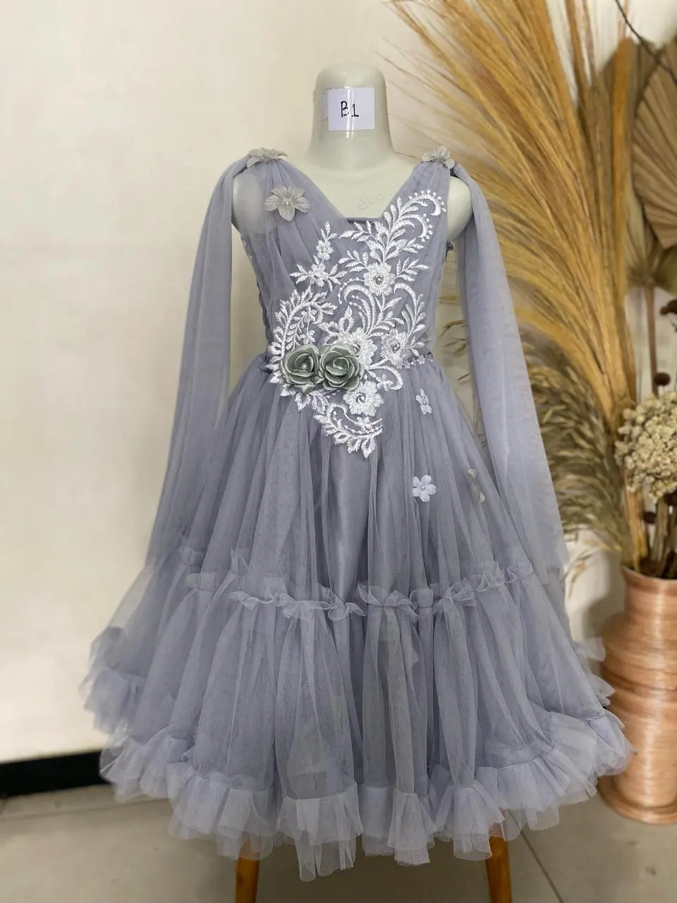 Baju Anak Susun 3 Rempel Unik untuk Perempuan - Dress
