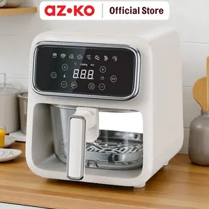 AZKO Klaz Air Fryer Digital Crystal 4 Liter 700 watt - Putih Penggoreng Tanpa Minyak Fryer Listrik Penggorengan Udara Masak Udara Panas