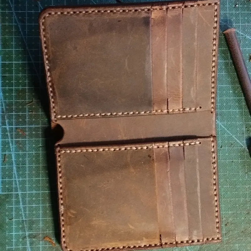 Dompet kulit sapi asli 3/4 (model berdiri) 1