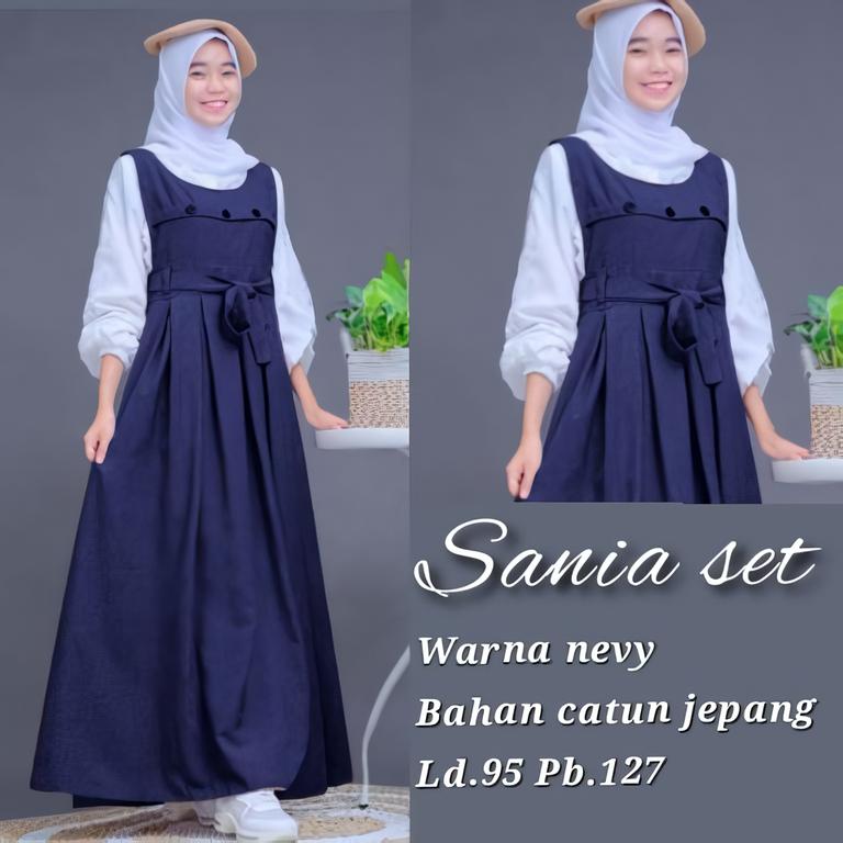 Malibary - Aluna Dress Gamis 2025 Pesta Mewah Wanita Bahan Lembut Remaja Dewasa Remaja Muslim Lebaran Kondangan Syari Maxi Simple 4